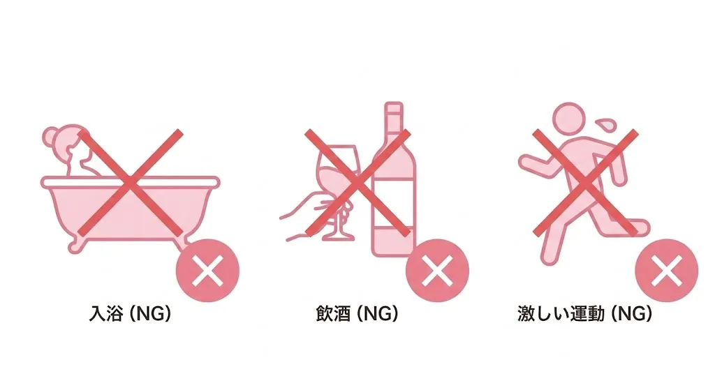 脱毛後にやってはいけない3つのこと