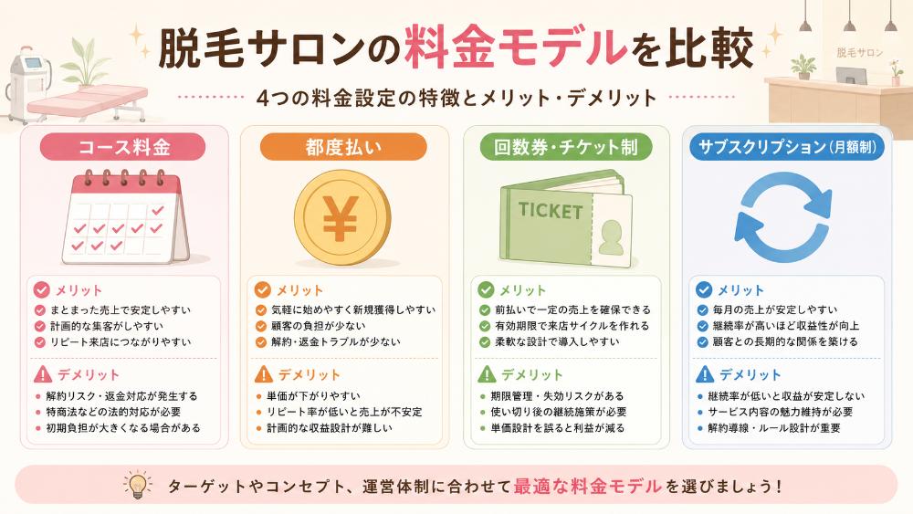 1.そもそも脱毛サロンの「コース料金」とは？