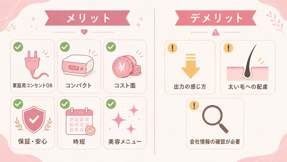 5. 業務用脱毛機Tinoのメリット・デメリット