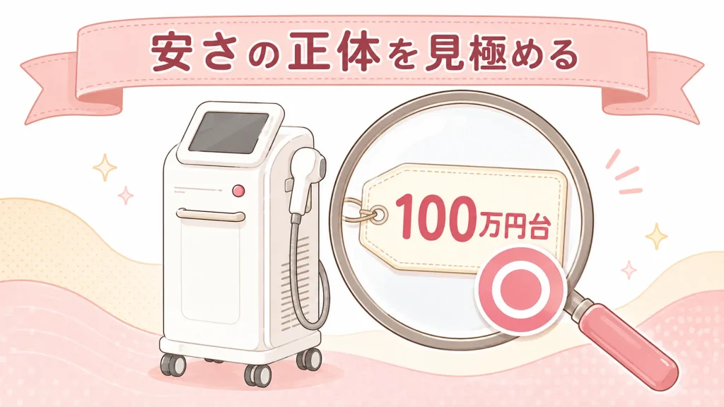 業務用脱毛機で安いのはどれ？100万円台の実力をプロが本音比較