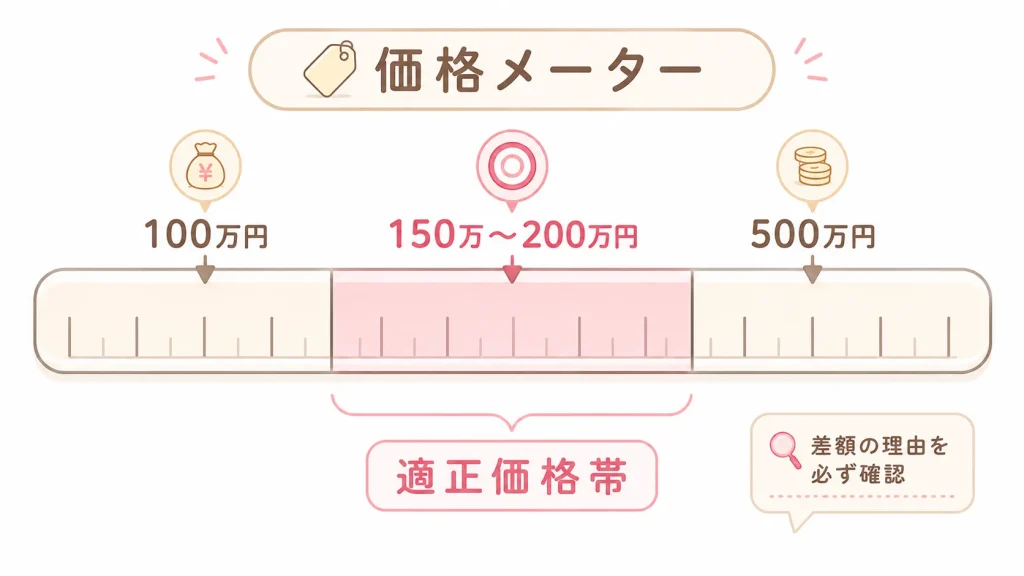 5. コスパで比べる：適正価格は150万〜200万円前後