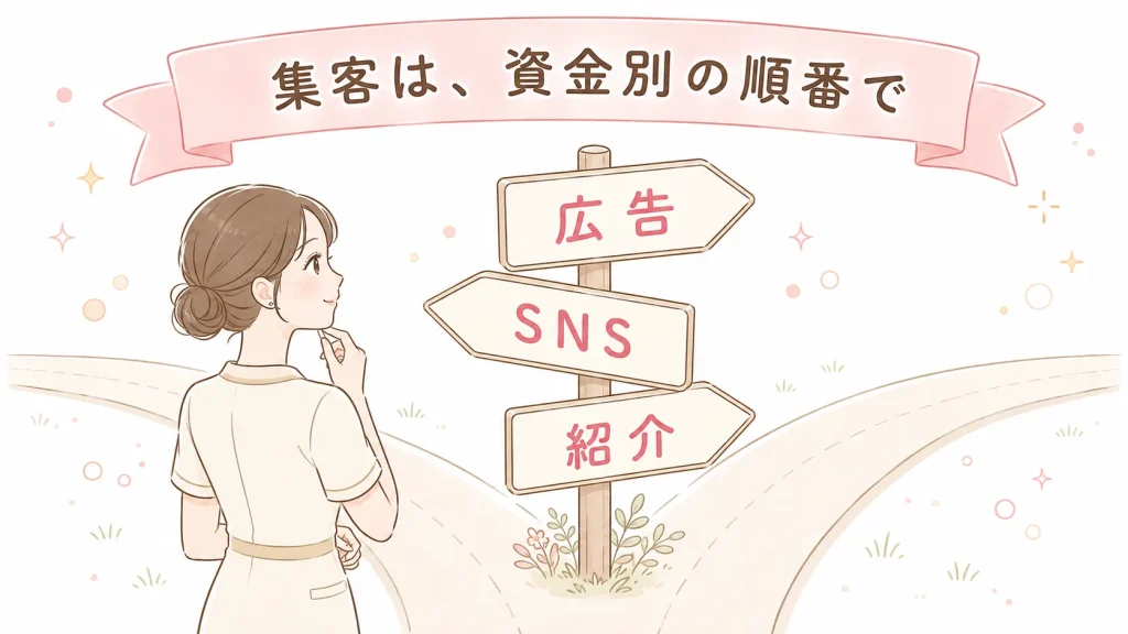 脱毛サロンの集客方法｜広告費をかけすぎる前に、資金別でやるべき順番を解説