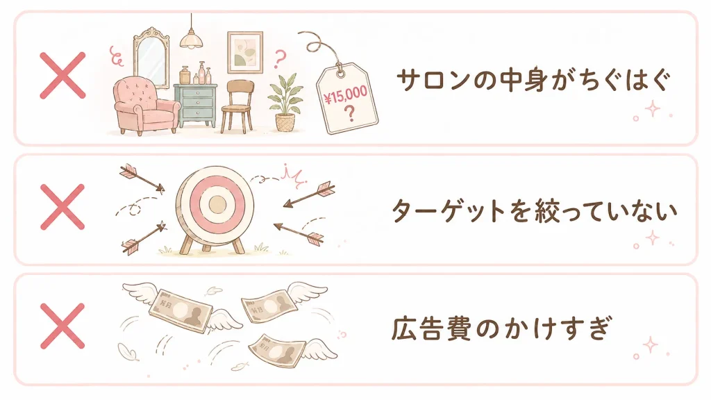 脱毛サロンの集客がうまくいかない3つの原因